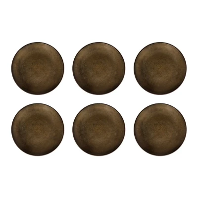 Afbeelding van Medard de Noblat Feeling Bronze Dessertbord 21 cm (set van 6)