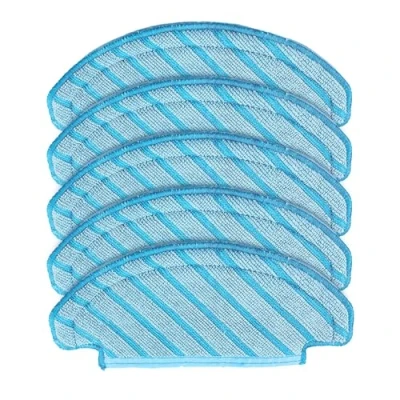 Afbeelding van FUIPVGI 5 stuks wasbare en herbruikbare doekjes voor Ecovacs Deebot T8/T8+/T8 AIVI/T8 Series/N8 Pro robotstofzuiger (blauw)