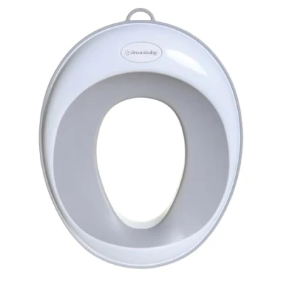 Afbeelding van Dreambaby WC verkleiner Toilet trainer Kinder toiletbril Wit grijs