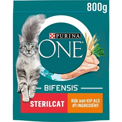 Afbeelding van 4x Purina One Adult Sterilcat Kip Tarwe 800 gr