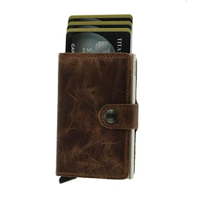 Image de Porte cartes Miniwallet Secrid marron vintage
