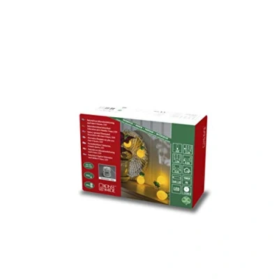 Afbeelding van Konstsmide 3126 383 Motief lichtketting Ananas Binnen werkt op batterijen Aantal lampen 10 LED Warmwit Verlichte lengte: 1.8 m Timer