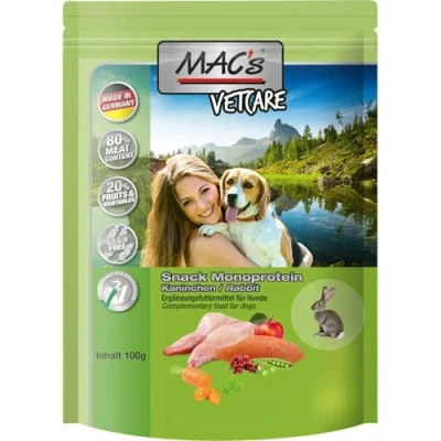Afbeelding van 100g MAC&#039;s Dog Mono Snack Konijn Hondensnacks