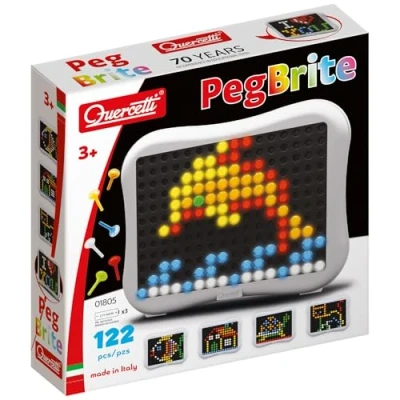Afbeelding van Quercetti Peg Brite Mozaïek Led Junior 122 delig
