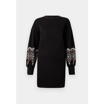 Afbeelding van ONLY Onlbrooke Flower Dress Jurk, Dames, Maat: XXS, Black
