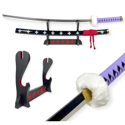 Afbeelding van FEENOMENN One Piece Zoro Katana Houten lemmet KIKOKU (paars)