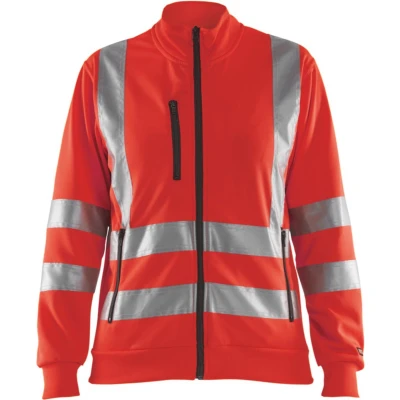 Afbeelding van Blaklader Dames Sweatshirt High Vis 3308 1974 Rood