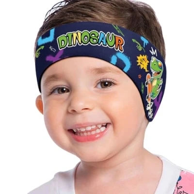 Afbeelding van MoKo bandeau de natation pour enfants, joli d&#039;oreille enfants garder l&#039;eau à l&#039;extérieur, bande protection auditive étanche le bain, la natation, 1 3 ans,