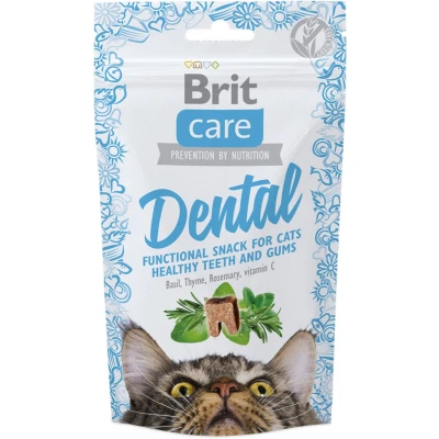 Afbeelding van Brit Care Cat Snack Dental Kattensnack Kalkoen 50 g