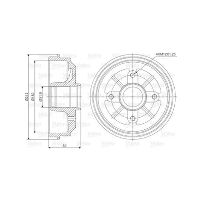 Afbeelding van Valeo Remtrommel 237001