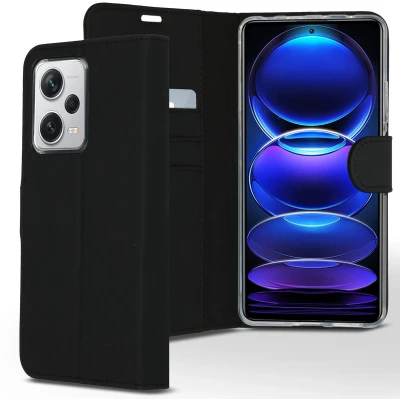 Afbeelding van Accezz Hoesje Geschikt voor Xiaomi Redmi Note 12 Pro Plus Met Pasjeshouder Wallet Softcase Bookcase Zwart