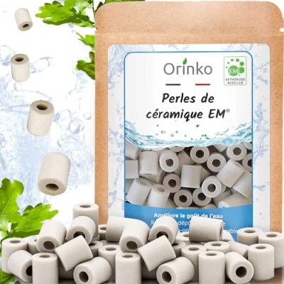 Afbeelding van EM® X80 keramische kralen, verbeteren de waterkwaliteit, verminderen kalkaanslag, geschikt voor wasmachines en karaffen, flessen, koffiezetapparaten