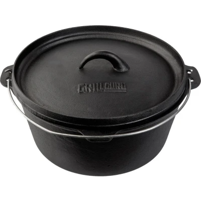 Afbeelding van Grill Guru Cast Iron Dutch Oven Gietijzeren pan met deksel Medium 23cm