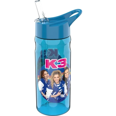 Afbeelding van K3 Waterfles Drinkfles 500 ml Blauw transparant Sport