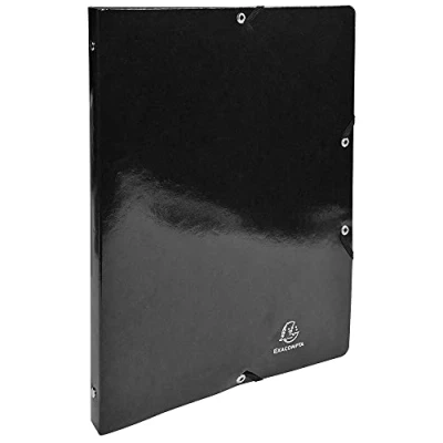 Image de exacompta classeur à anneaux iderama, 4 anneaux, a4, assorti noir