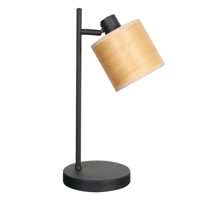 Afbeelding van Steinhauer tafellamp Bambus zwart metaal 19 cm E14 fitting 3669ZW