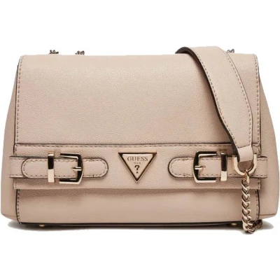 Afbeelding van Guess ECO Convertible Xbody FLAP Schoudertas, Dames, Maat: One Size, Almond
