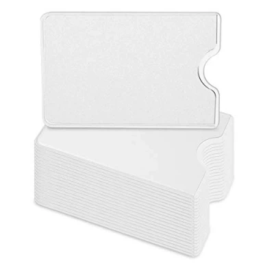 Afbeelding van 20x beschermhoesje voor creditcard, bankpas, OV chipkaart of ID kaart Set van 20 stuks Matte, transparante pasjeshouder je kaarten en pasjes