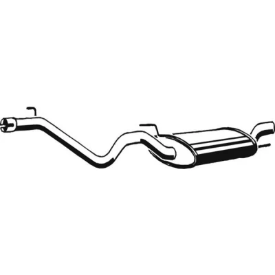 Afbeelding van ASMET 03.043 Einddemper VOLKSWAGEN: GOLF 3