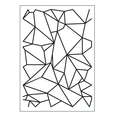 Afbeelding van Vaessen Creative Embossing folder A6 graphic lines