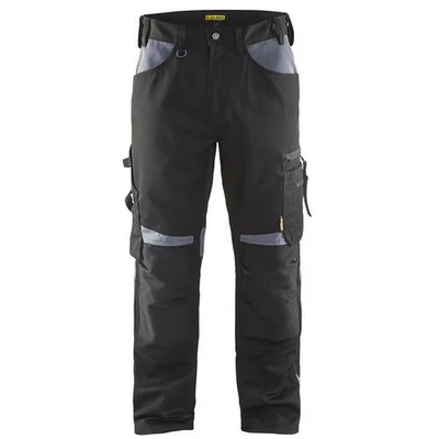 Image de Pantalon artisan sans poche flottante noir/gris