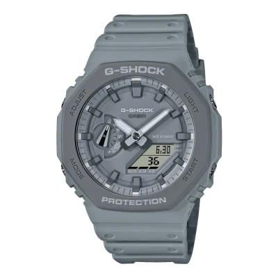 Afbeelding van G Shock heren Classic horloge GA 2110ET 8AER in de kleur Grijs