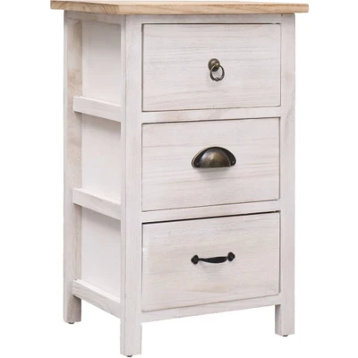 Afbeelding van vidaXL Bijzetkast 35x25x57 cm paulowniahout