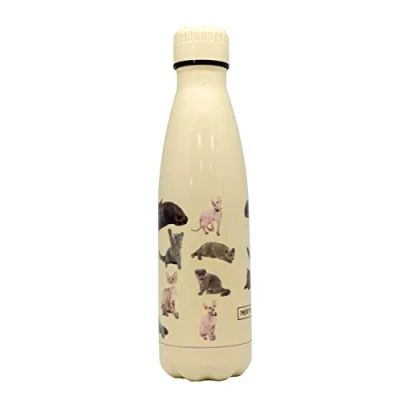 Afbeelding van Nerthus Drinkfles Vacuüm 500ml Katten (warm En Koud)