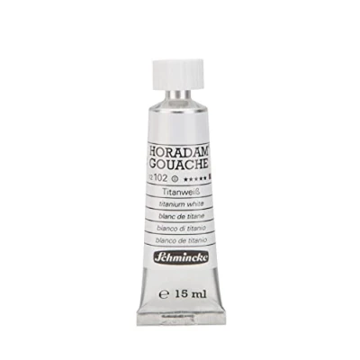 Afbeelding van Schmincke : Horadam Gouache Paint: 15ml: Titanium White