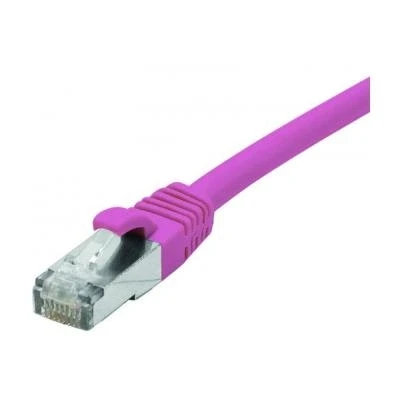 Image de Cordon patch rj45 f utp cat 6 lsoh snagless rose 1 m