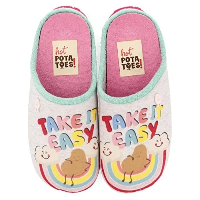 Afbeelding van Hot Potatoes Zomer Pantoffels Sulphur 65664 Grijs 32