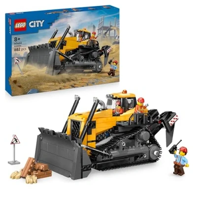 Image de LEGO 60466 CITY GROTE VOERTUIGEN GELE BULLDOZER MET VOOR