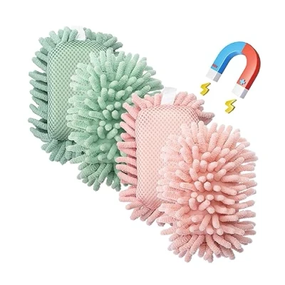 Afbeelding van Mr. Pen Set van 4 wasbare microvezelgummen voor whiteboards, droogwissers, whiteboard wissers, wisser