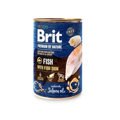 Afbeelding van BRIT Premium by Nature fish with skin nat hondenvoer 400g
