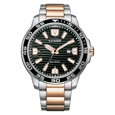 Afbeelding van Citizen Sport horloge heren Bicolor Rosé diameter 45.9 mm roestvrij staal