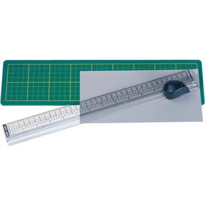 Afbeelding van Snijliniaal Alco met mat 38x10cm snijvlak tot 33cm