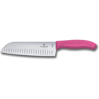 Afbeelding van Victorinox Santokumes Swiss Classic, rvs roze kunststof