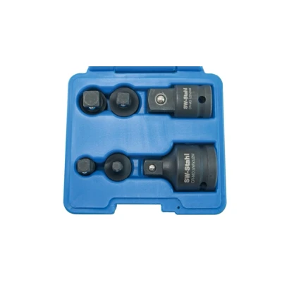 Afbeelding van SW Stahl 07930L Adapterset, ratel 6 3/8x1/4, 1/2x3/8, 1/2x3/4, 1/4x3/8, 3/8x1/2, 3/4x1/2 Chroom Molybdeenstaal