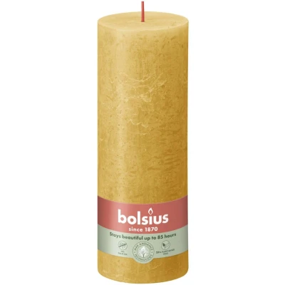 Afbeelding van Bolsius Stompkaars Yellow Multi verpakking 4x1ST