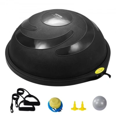 Image de VEVOR Demi ballon d&#039;exercice balle d&#039;équilibre yoga 660 mm bande de résistance