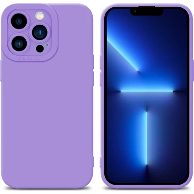 Afbeelding van Cadorabo Hoesje geschikt voor Apple iPhone 12 PRO MAX in Fluid LICHT PAARS Beschermhoes gemaakt van flexibel TPU silicone Cover Case