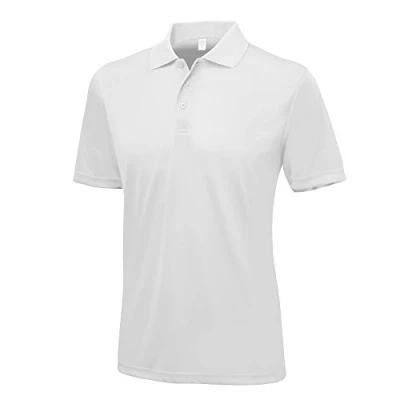 Afbeelding van Herenpolo &#039;Cool Smooth&#039; met korte mouwen Arctic White L