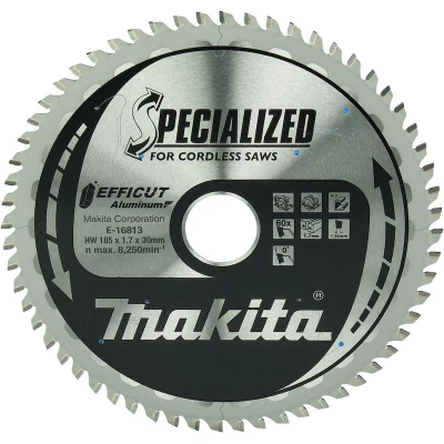 Afbeelding van Makita Hm Zaagblad 185X30mm 60T 0G Alu E 16813