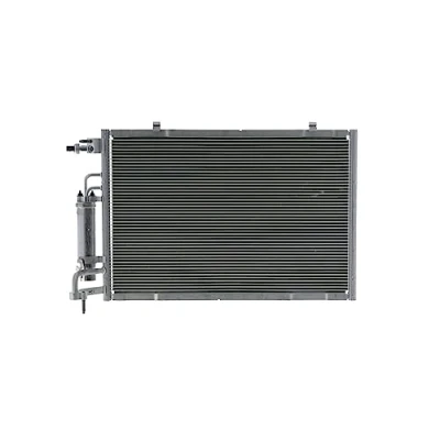 Afbeelding van MAHLE ORIGINAL AC 749 000P Condensor Airco Met toebehoren Aanzuigleiding, Drukleiding, drukschakelaar, droger 19 18,5 507 FORD: FIESTA 6