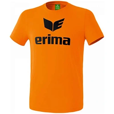 Afbeelding van Erima Promo T Shirt Heren Oranje / Zwart Maat: XL