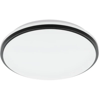 Afbeelding van EGLO Pinetto Plafonnière LED Staal;Kunststof Zwart;Wit