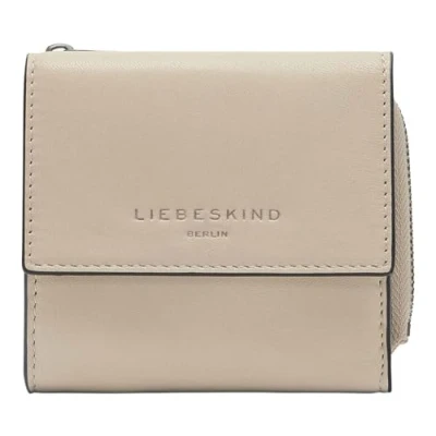 Afbeelding van LIEBESKIND BERLIN Leren Portemonnee Lila Sheep Natural Alva Wallet Sandcastle Beige