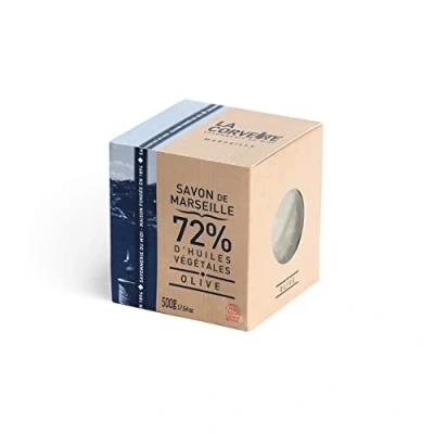 Afbeelding van La Corvette Cube de Marseille Olive Ecocert Karton 500 g