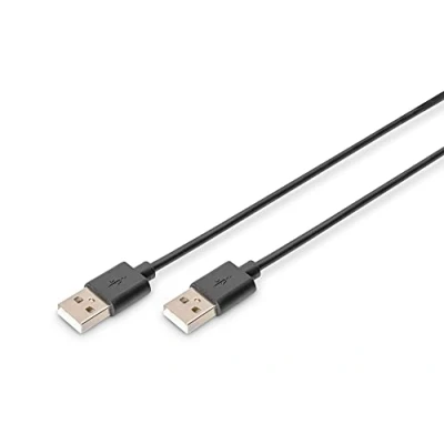 Afbeelding van DIGITUS USB 2.0 aansluitkabel, 1,0 m, A (mannelijk) naar (mannelijk), 480 Mbit/s, compatibel, zwart
