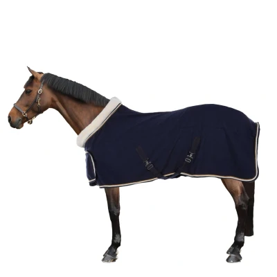 Afbeelding van HB Showtime Showdeken Blue Moon 400gr Navy/Oranje 165/215 Agradi.be